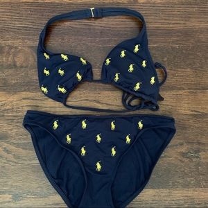 EUC Polo Ralph Lauren logo bikini